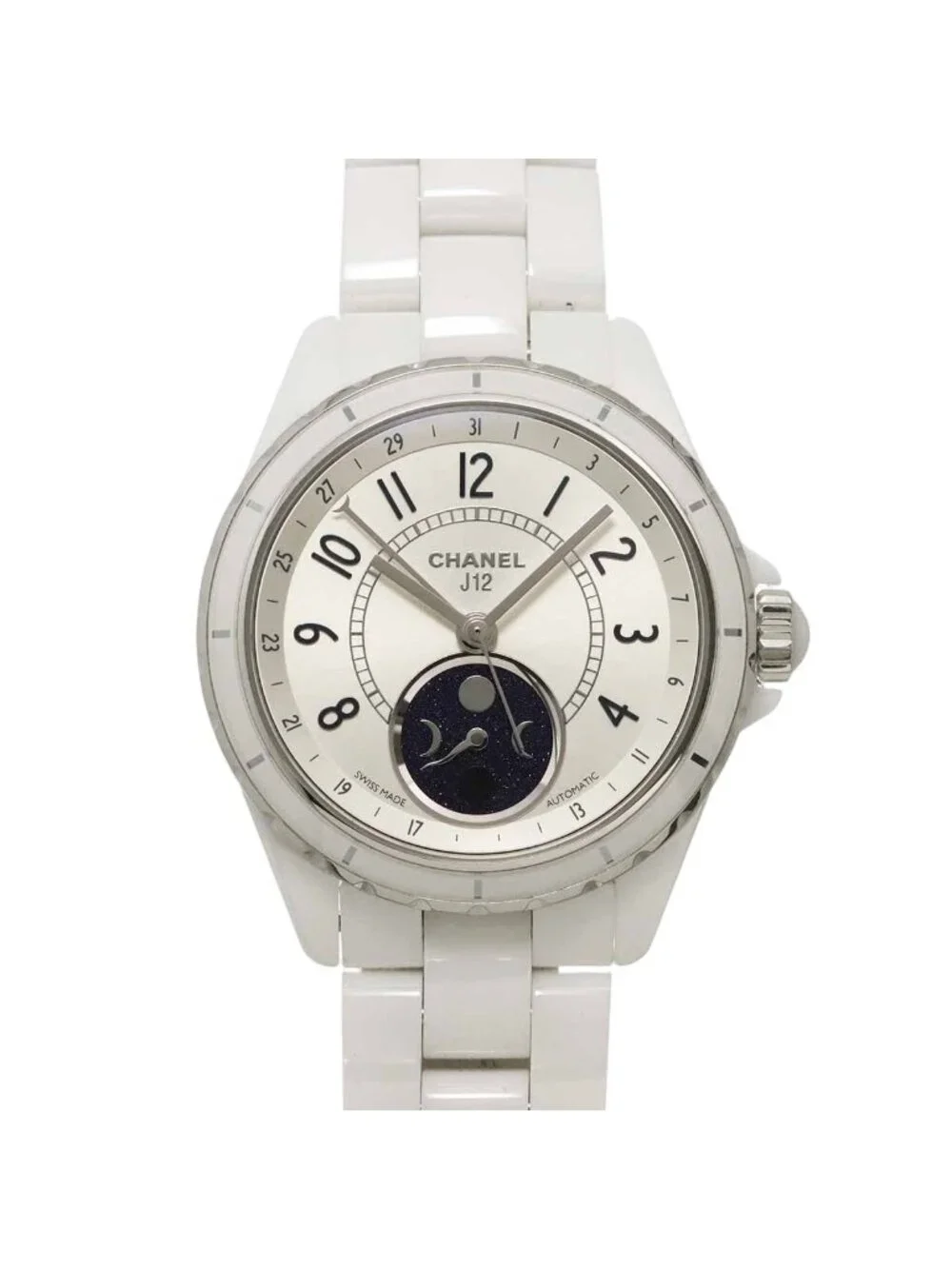Chanel Fars de Lune Moon Phase Watch White Automatic